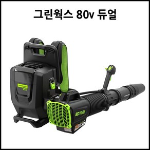 그린웍스 80v 듀얼 배낭형 충전송풍기 백팩 브로워 낙엽청소기 신형