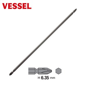 VESSEL 육각6.35mm 베셀ASG14 2*300mm 십자 비트 빗트 1개씩 개별, 1개