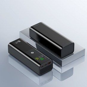 PYHO 노트북보조배터리30000mAh 대용량 100w고속충전, 블랙