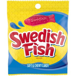 SWEDISH FISH Soft & Chewy Candy 4 oz Bag SWEDISH FISH 부드럽고 쫄깃한 캔디 4온스 가방