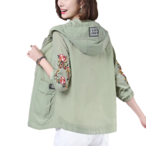 여름 얇은 자외선 차단 루즈핏 후드 점퍼 Women's Jacket 뉴타임즈 X941I555