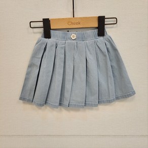 [치크]플리츠 데님 스커트 CKWH24S1G