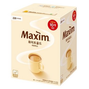 맥심 화이트골드 커피믹스 180T (160T+20T), 1개, 220개입