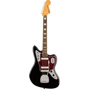 Squier by Fender 일렉트릭 기타 Classic Vibe '70s Jaguar Laurel Fingerboard Black 소프트 케이스 포함