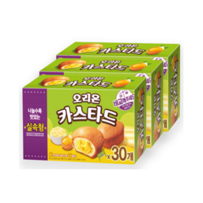 오리온 카스타드 대용량 30개입 (690g) 실속형, 690g, 3개