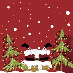 디자인 냅킨 33 x 33 cm, 1개, 가정용냅킨 Mood of Santas