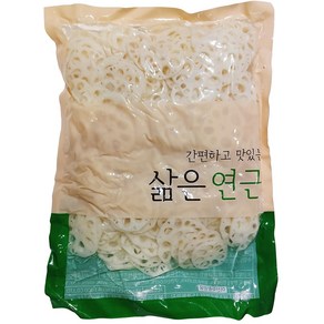 운학무역 운학 3mm 삶은 연근채 1Kg 얇은 슬라이스 자숙 데침 염장 냉동 이강산닷컴, 1개