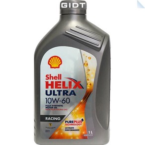 쉘 힐릭스 울트라 레이싱 SHELL HELIX ULTRA RACING 10W60 1L 합성 가솔린 디젤 LPG 엔진오일 페라, 1개