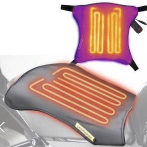 오토바이 열선 시트 12V 쿠션감과 보온성 겨울 안장 코미네