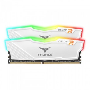 TeamGroup T-Force DDR4-3200 CL16-20-20 Delta RGB 화이트 패키지 서린 (32GB(16Gx2))