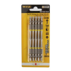 WISE 토션비트 WST-02110-5 NO.2 * 110mm (5개입), 1개