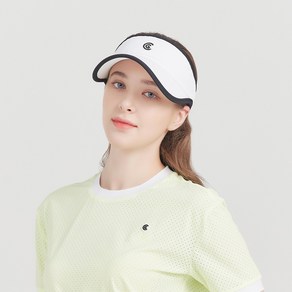 [클리브랜드골프] 외곽배색 심플 로고포인트 남녀공용 골프썬캡골프바이저_CGUCP32192, CGUCP32192 블랙, 1개