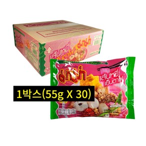 태국 라면 Mama 마마 옌타포 인스턴트 라이스 버미셀리 옌타포 1박스(55gX30)