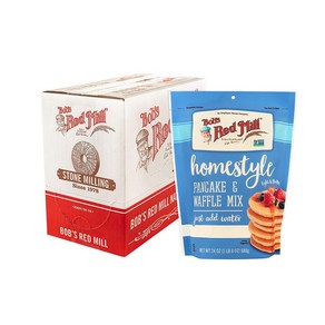 밥스레드밀 홈스타일 팬케익믹스 Bobs Red Mill Homestyle Pancake Mix 24oz(680g) 4개, 680g