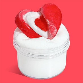 [젤시스] 하트멜로우 왁스 슬라임 / 마시멜로우 왁뿌 슬라임 / 프리미엄 수제슬라임, 1개, 260g, 핑크