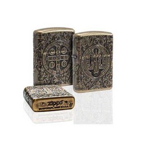 ZIPPO 지포라이터 Amo Antique Bass 베네딕트 디자인 패션 소장용