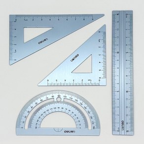 아이베란다 델리 눈금자 각도기 드로잉 키트 4in1