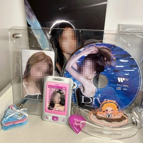 포토카드 액자 보관대 아크릴 CD 보관함 폴라로이드 투명 바인더 앨범, 1개, 1 CD 1 PHOTO