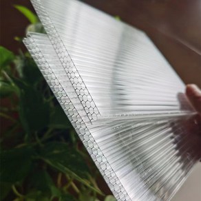 카보네이트 렉산 복층 투명 벌집 판넬 창고 파티션 10 12 16mm, 1개, 300x300x12mm, 투명 셀룰러 구조