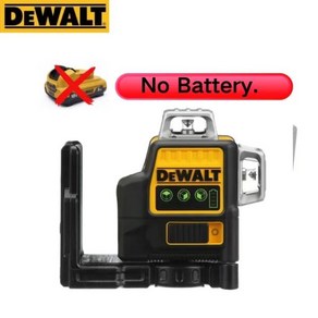 DEWALT DW089LG 레이저 레벨 녹색 광선 빔 각도 표시 장치 야외 수평 12V 리튬 배터리 라인 3x360, 1개, [01] No Battey, [02] EU