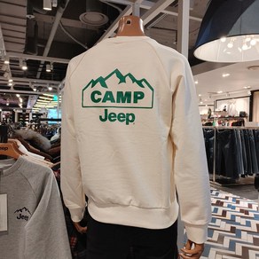 [지프] NC강남점 JEEP ALL WEATHER JM8TSU892 백투더캠프 맨투맨 65%할인