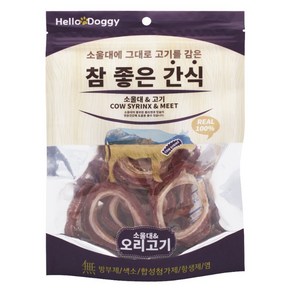 헬로도기 참좋은 소울대&오리고기 80g x5개 애견간식 강아지간식, 5개