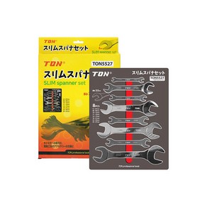 TON 슬림스패너 세트 TON5527 3mm 8pcs 얇은 스패너 렌치, 1개