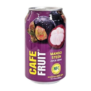 태국 CAFE FRUIT 망고스틴 쥬스 330ml 음료 / MANGO STEEN JUICE, 1개