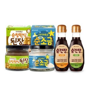 [아이배냇] 베베 이유식 순간장 국물1+비빔1+소금1+된장1+참기름1 행사