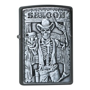 지포 Saloon Skull Emblem 49298 정품 라이터 미국산