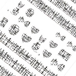 체크 무늬 네일 스티커 SHE147, 1개