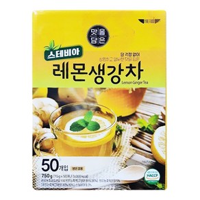 이레 맛을담은 스테비아 레몬생강차 50T