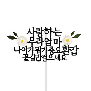 스위트레터링 환갑토퍼 엄마 나이가 뭐가중요 환갑, 엄마나이뭐가중요환갑