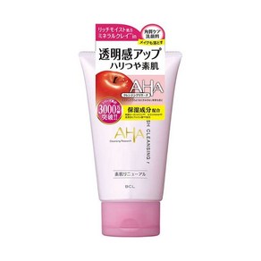 BCL 컴패니 AHA CLEANSING RESEARCH 클렌징 리서치 워쉬 클렌징 120g 핑크 메이크업 리무버 각질 케어, 1개