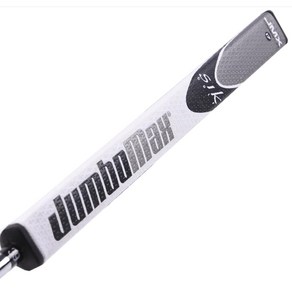 JumboMax Putte Gips JumboFlat 17 Golf Putte Gi JumboMax 퍼터 그립 JumboFlat 17 골프 퍼터 그립 오버사이즈 AmLo, White/Black/Silve