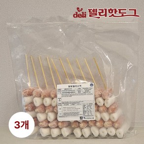 [델리] 소떡소떡 휴게소간식 캠핑용 (냉동), 3개, 900g