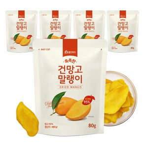 홈인푸드 촉촉한 건망고 말랭이 80g 5개입, 5개