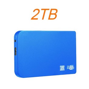 외장하드4TB 2TB 5TB 휴대용 SSD 드라이브 USB 31 C타입 솔리드 스테이트 디스크 고속 저장 장치 노트북 데스크탑 맥용 1TB, 없음, 10) Blue 2TB