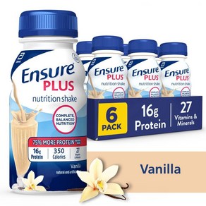 엔슈어 플러스 뉴트리션 16g 프로틴 쉐이크 바닐라맛 Ensure Plus Nutrition Shakes, 30개