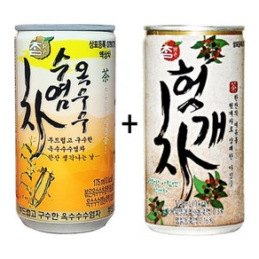 참맑은 헛개차 175ml(30캔) + 참맑은 옥수수수염차 175ml(30캔)