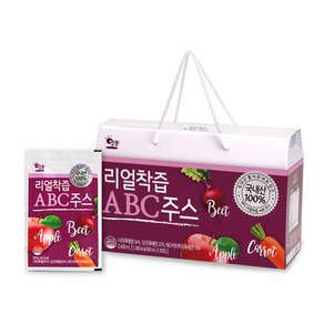 [사과망태기] 리얼착즙 ABC주스 (80ml*30포), 1박스, 2.4L