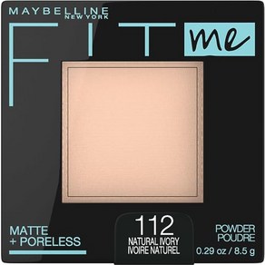 Maybelline Fit Me Matte + Poeless Pessed Face Po 메이블린 핏 미 매트 + 포어리스 프레스드 페이스 파우더 메이크업 & 세팅 파우더 내추, Natual Ivoy, 1개