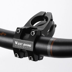 WEST BIKING 자전거 짧은 스템 알루미늄 합금 할로우 아웃 핸들 바 MTB 도로 자전거 액세서리 31.8mm 25.4x45mm, 1개