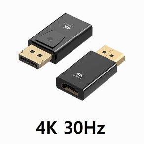 DP to HDMI(암) 젠더 디스플레이포트, DP to HDMI 젠더 4K (30Hz), 1개