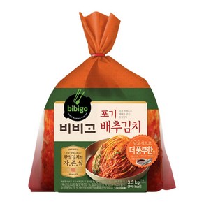 CJ 비비고 포기 배추 김치 더풍부한맛 3.3kg