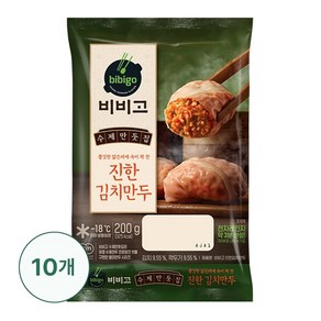 [CJ][G]비비고 수제진한김치만두200g X 10개, 200g