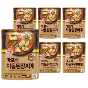 오뚜기 마포식 차돌 된장찌개 500g 6개