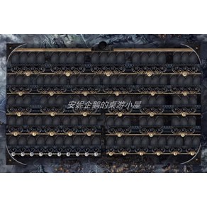 브라스 버밍엄 랭커셔 보드게임 패드 플레이매트 (BRASS playmat), 스코어 트랙 영역 30x20（텍스트 없음）, 1개