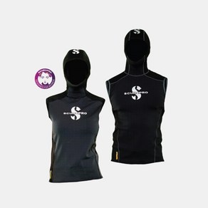 스쿠버프로 하이브리드 후드 조끼 1mm HYBRID HOODED VEST 1mm 프리다이빙 스킨스쿠버 다이빙 슈트, 남성