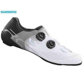 SHIMANO RC7 SH-RC702 화이트 SPD-SL 로드 와이드 자전거 사이클 슈즈, 45.0(28.5)